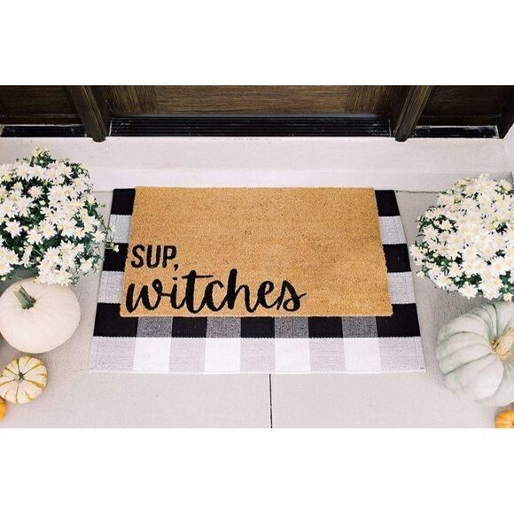 Halloween Sup Witches Natural Coir Doormat Home‎ - Picture 4 of 6